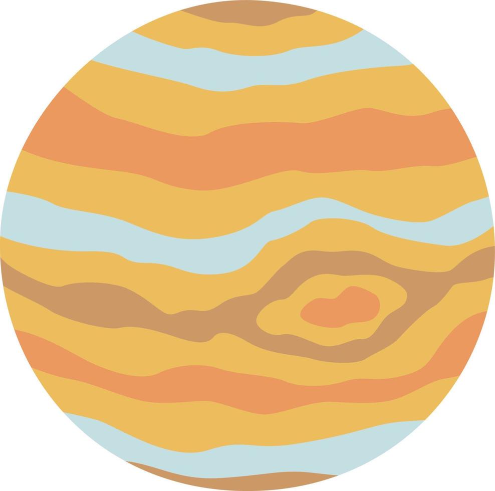 ilustración del planeta júpiter vector