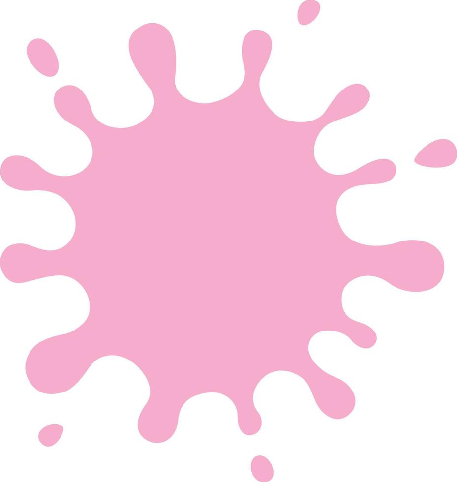 pink blob illustration vector