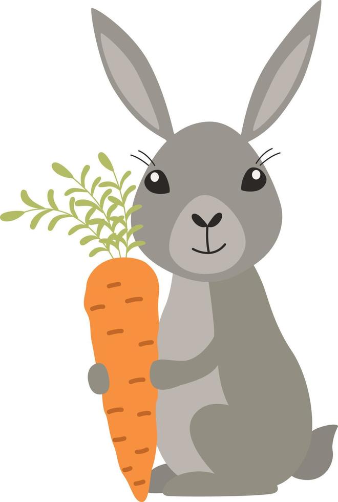 cute Easter rabbit vector