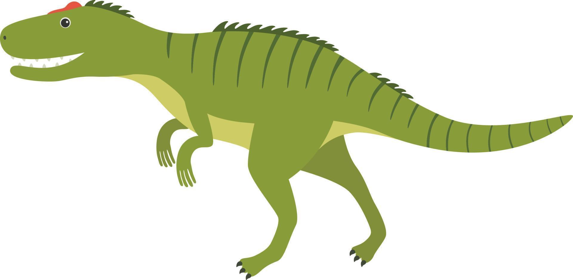 Allosaurus dinosaur illustration vector