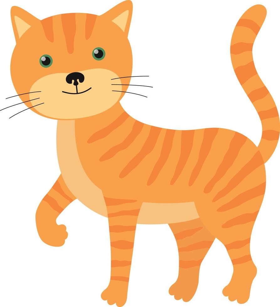 Cute ginger cat 20124449 Vector Art at Vecteezy