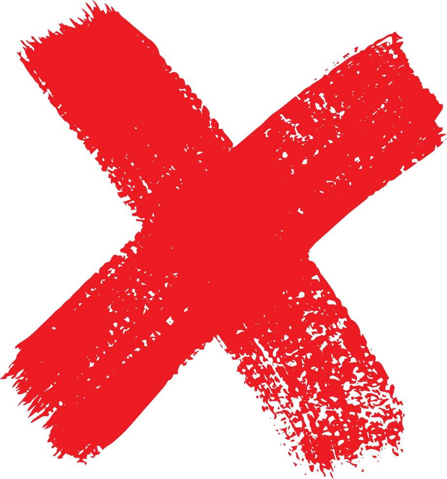 red cross brush strokes 20124493 Vector Art at Vecteezy