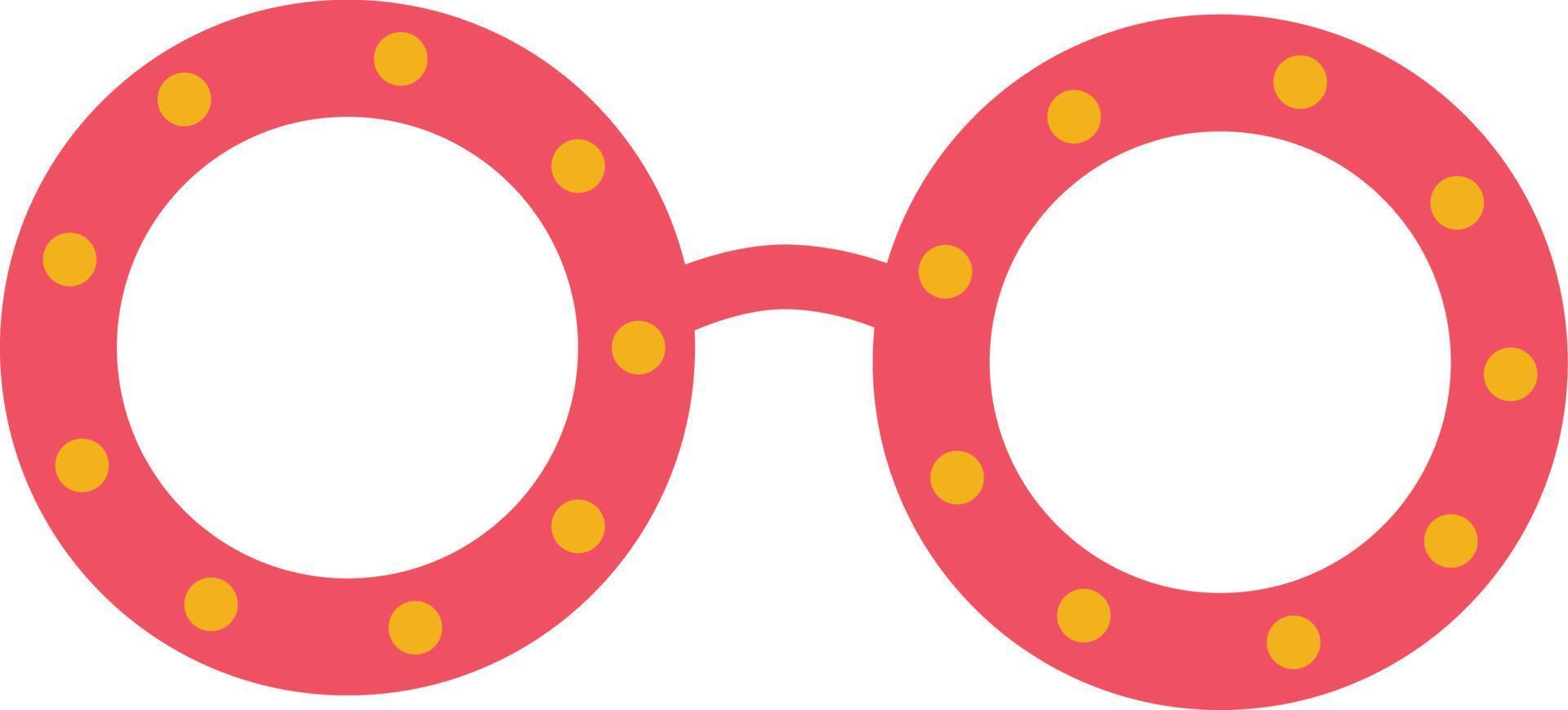 Style cute glasses. vector