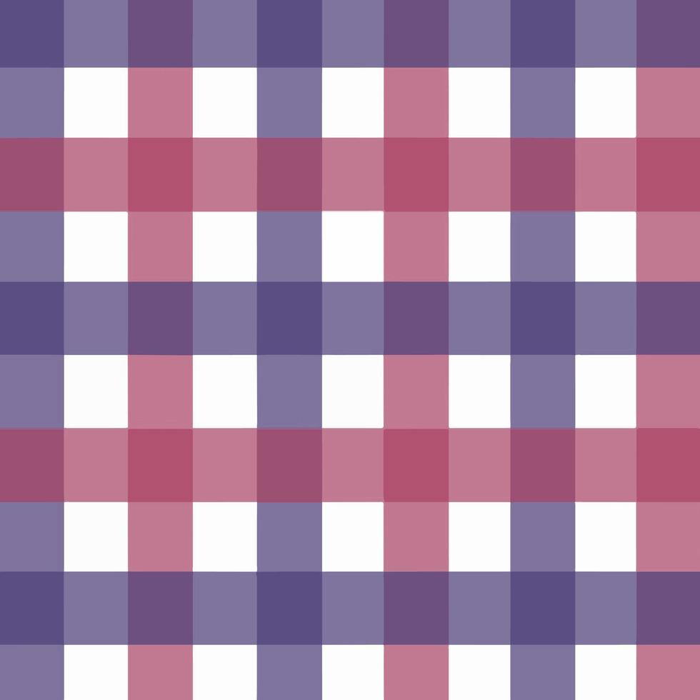 Seamless patterns Plaid, grid fabric decorated with red Purple, and white vector