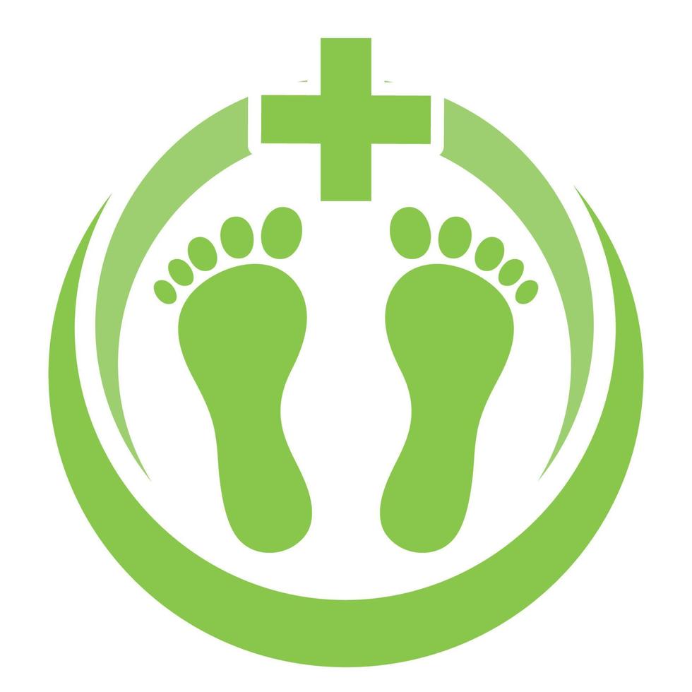 Foot care logo illustration. vector