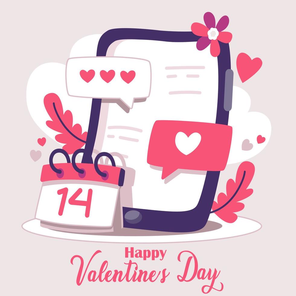 Happy Valentine's day design background. Happy anniversary background vector