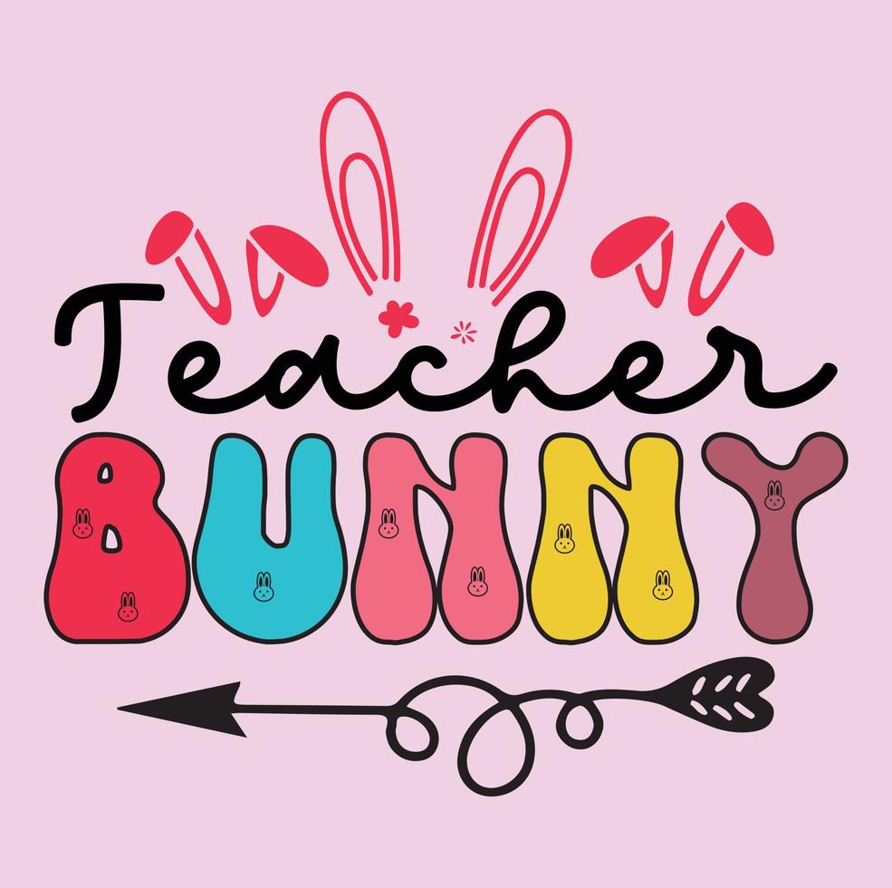 Easter bunny svg t-shirt design,Retro easter svg t-shirt design, Easter t-shirt design vector