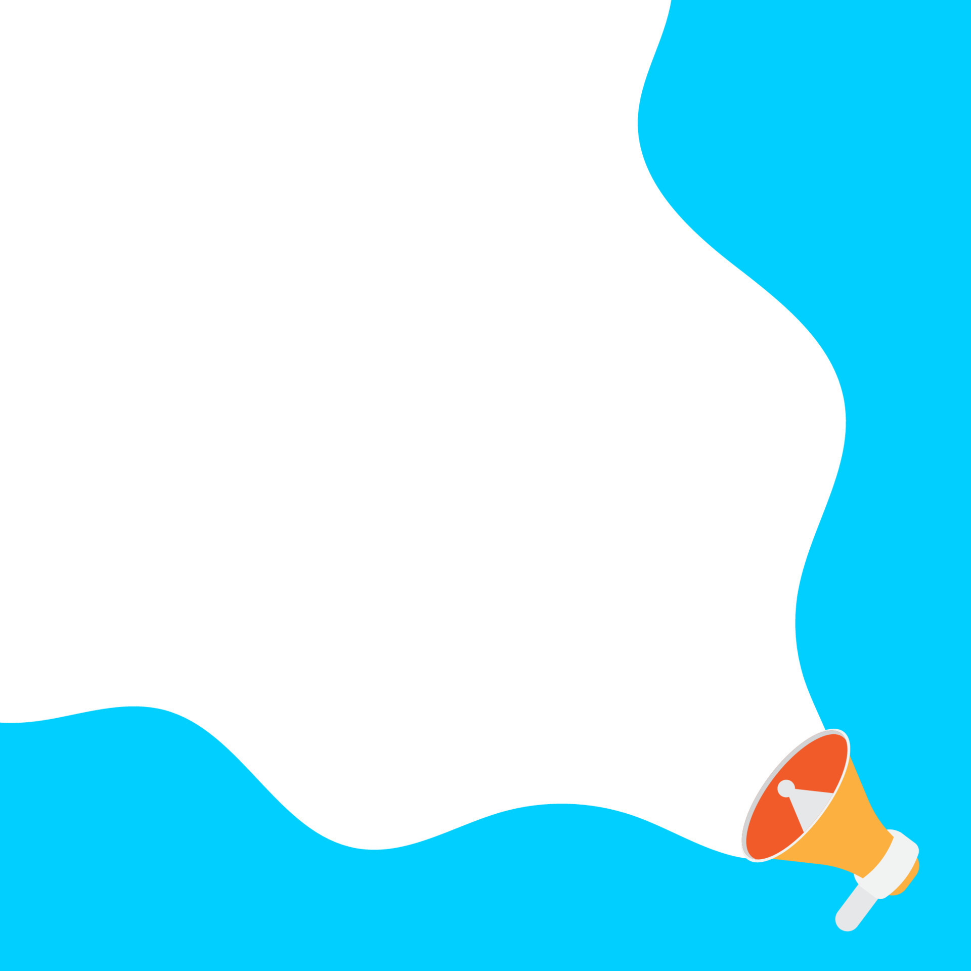 megaphone and speech bubble vector illustration for announcement