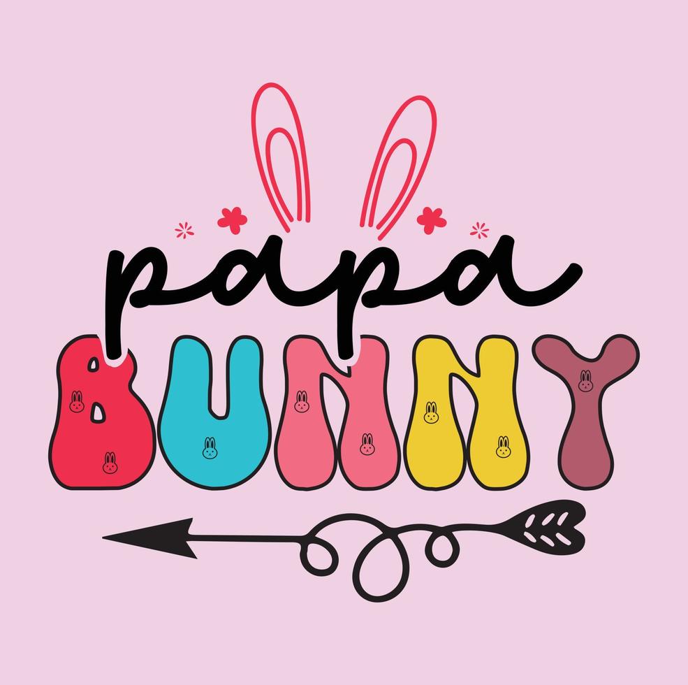 Easter bunny svg t-shirt design,Retro easter svg t-shirt design, Easter t-shirt design vector