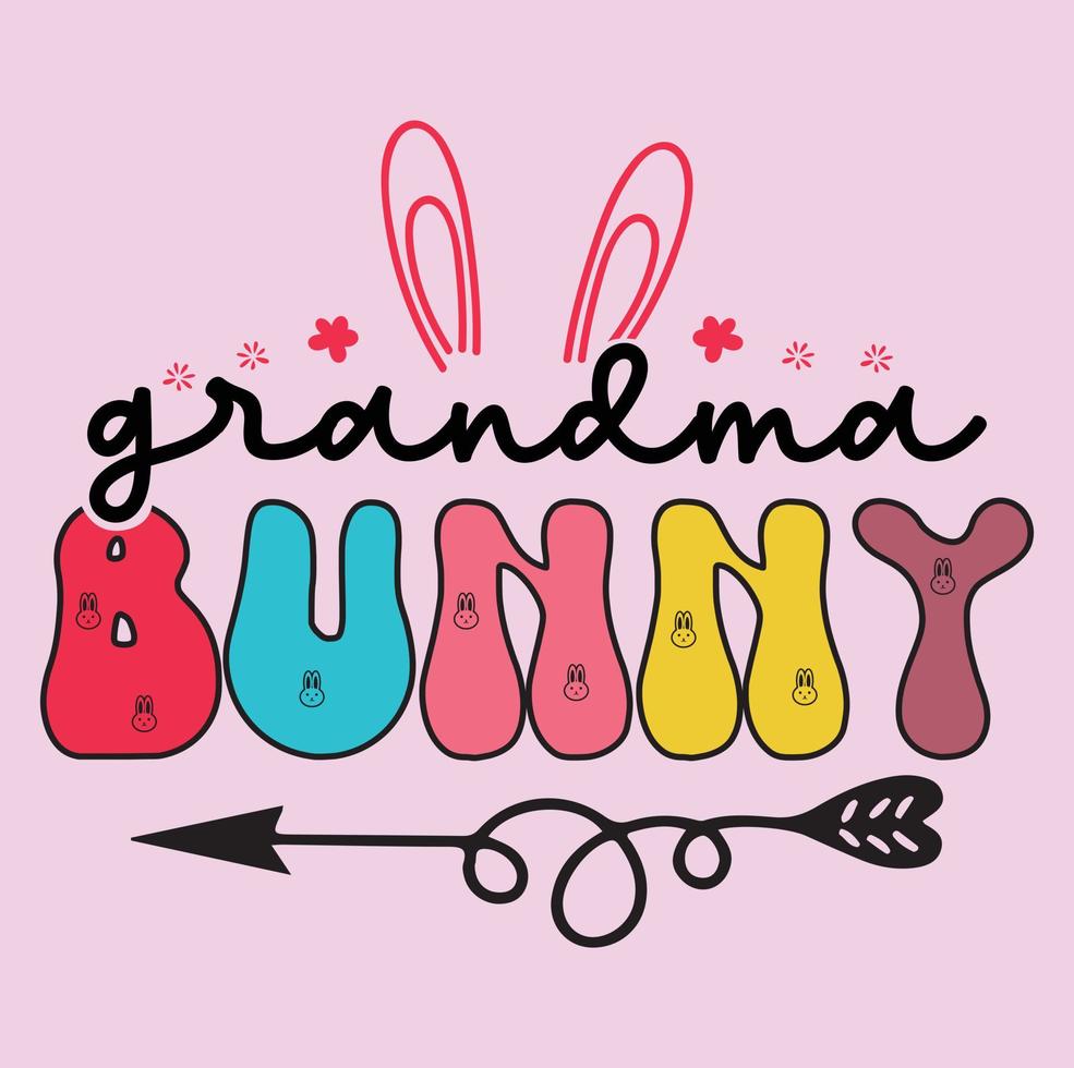 Easter bunny svg t-shirt design,Retro easter svg t-shirt design, Easter t-shirt design vector