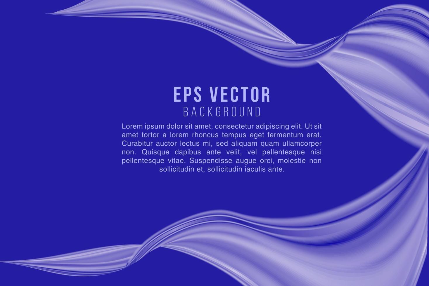 Abstract dark blue curve background with copy space for white text. Modern template design for cover, brochure, web banner and magazine. vector