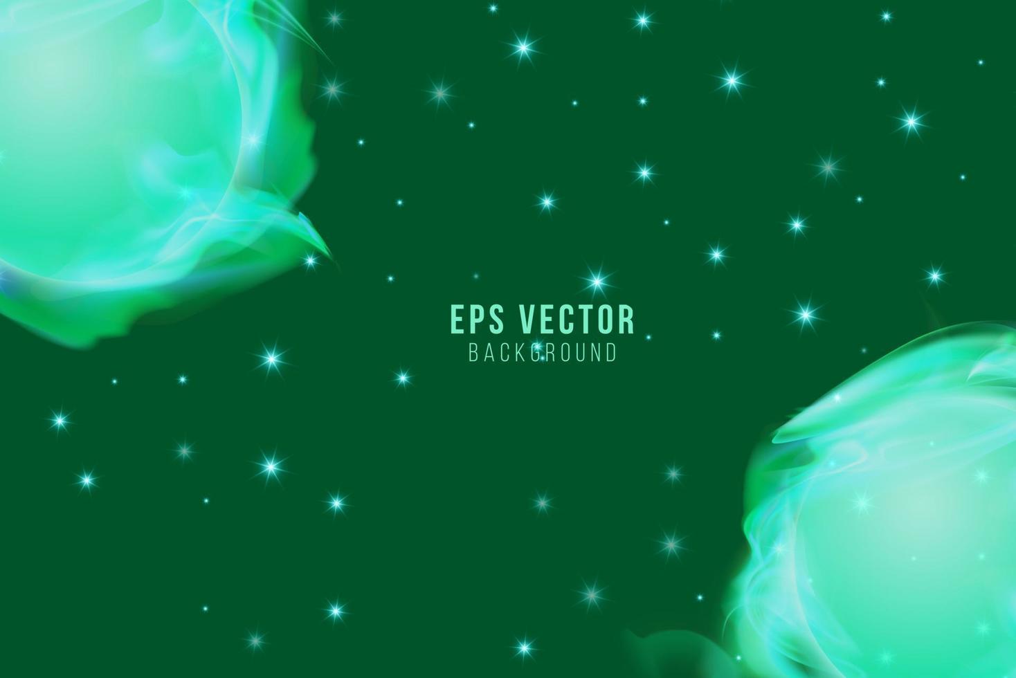 hermosa verde azulado o verde turquesa galaxia antecedentes con nebulosa cosmos y cometas polvo de estrellas y brillante brillante estrellas en universal. vector ilustración.