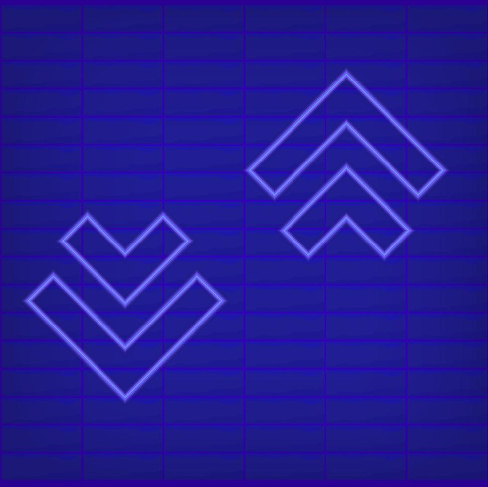 arrow sign blue neon vector icon