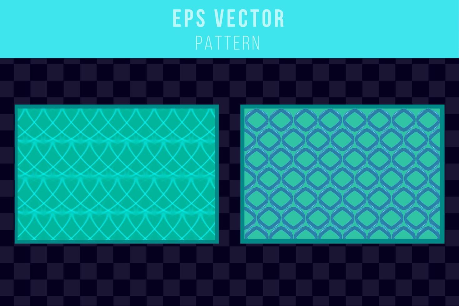 Collection of  patterns. Green turquoise teal repeatable geometric texture. You can find backgrounds is swatches panel. vector