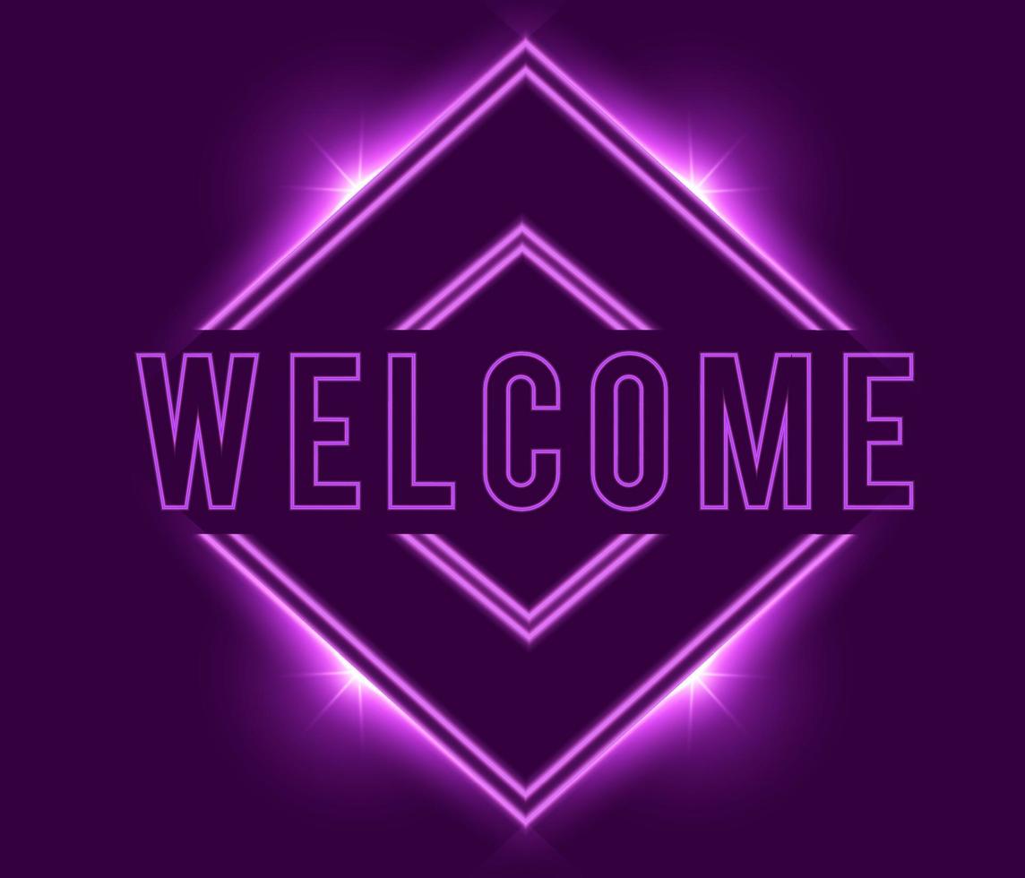 Purple glowing Neon Signs. Three Arrows. Vector illustration
