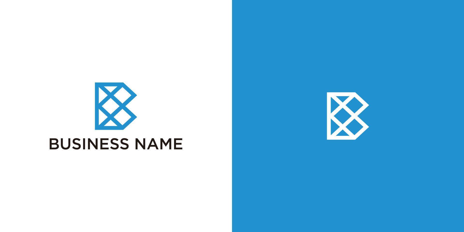 B Arrow logo design vector. vector