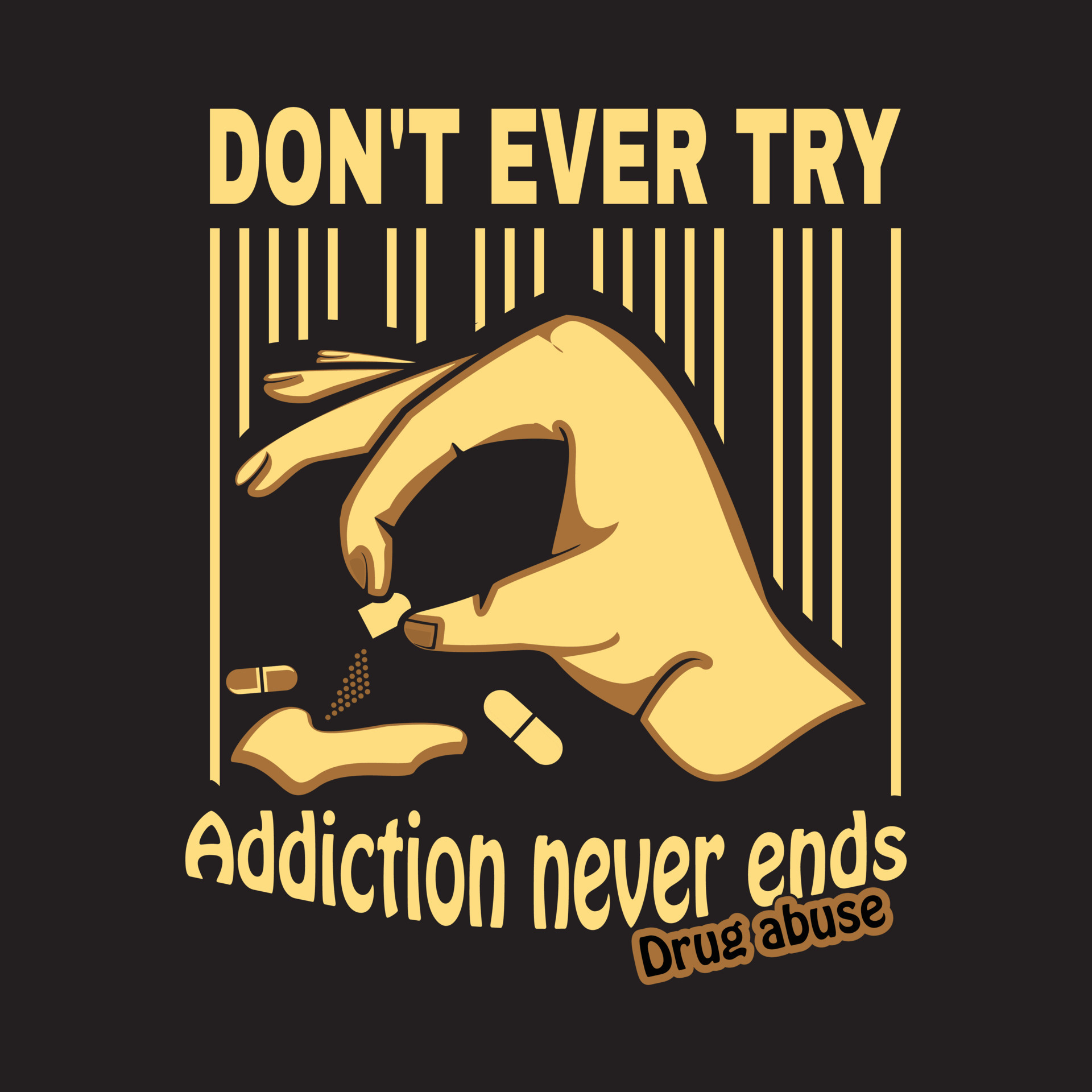 Drug Abuse Illustration T Shirt Design Vector 20125631 Vector Art At drug-abuse-illustration-t-shirt-design-vector-20125631-vector-art-at