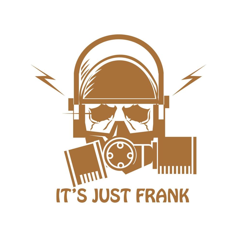 gas mask tshirt vector design