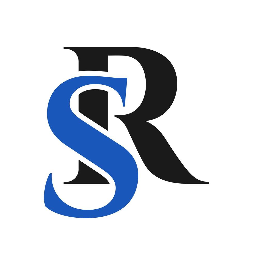 Letter RS Logo. SR logotype luxury symbol vector