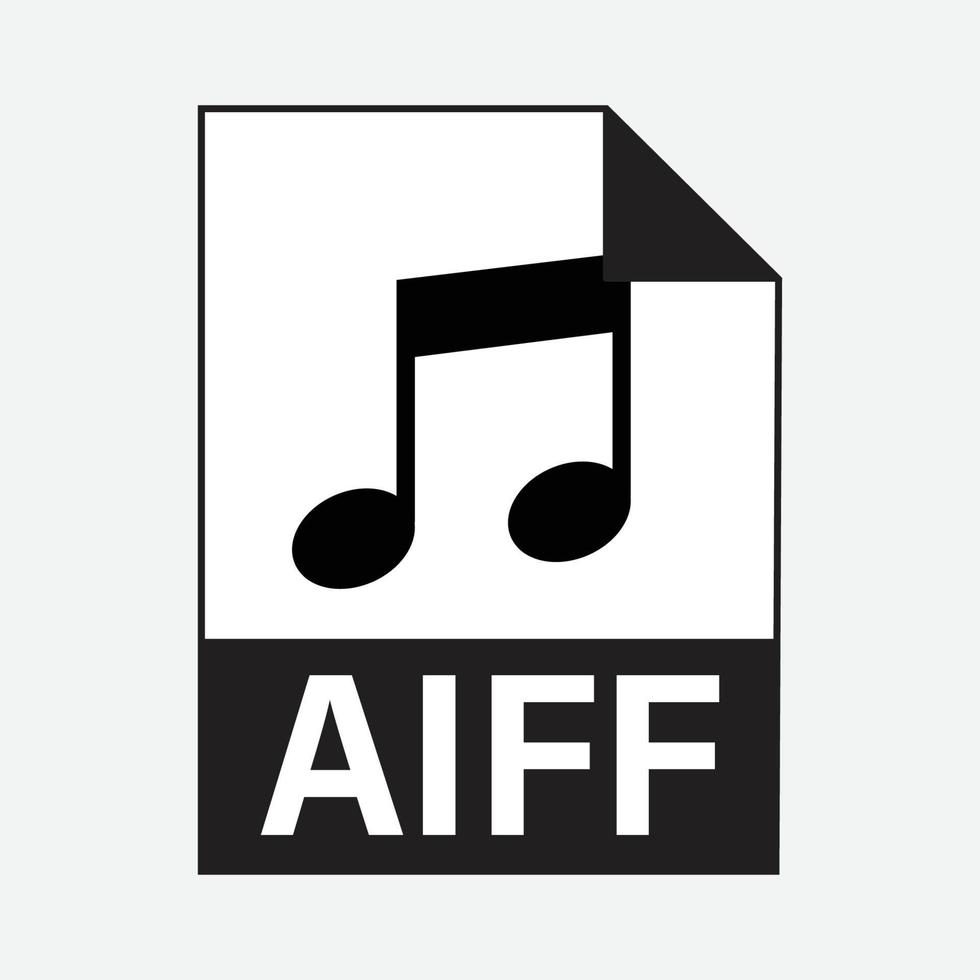 AIFF Audio File Formats Icon Vector 20126536 Vector Art at Vecteezy