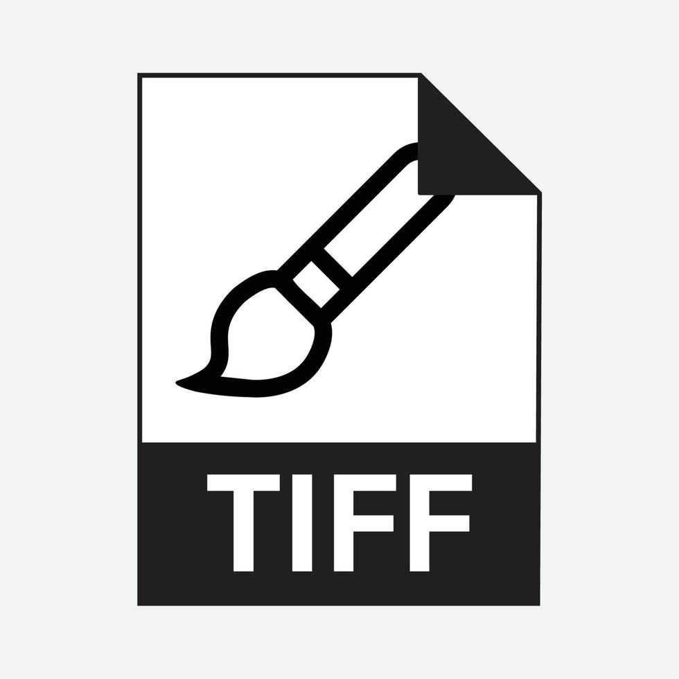 TIFF File Formats Icon vector