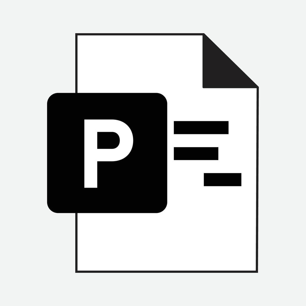 MS Power Point File Formats Icon Vector Free Download