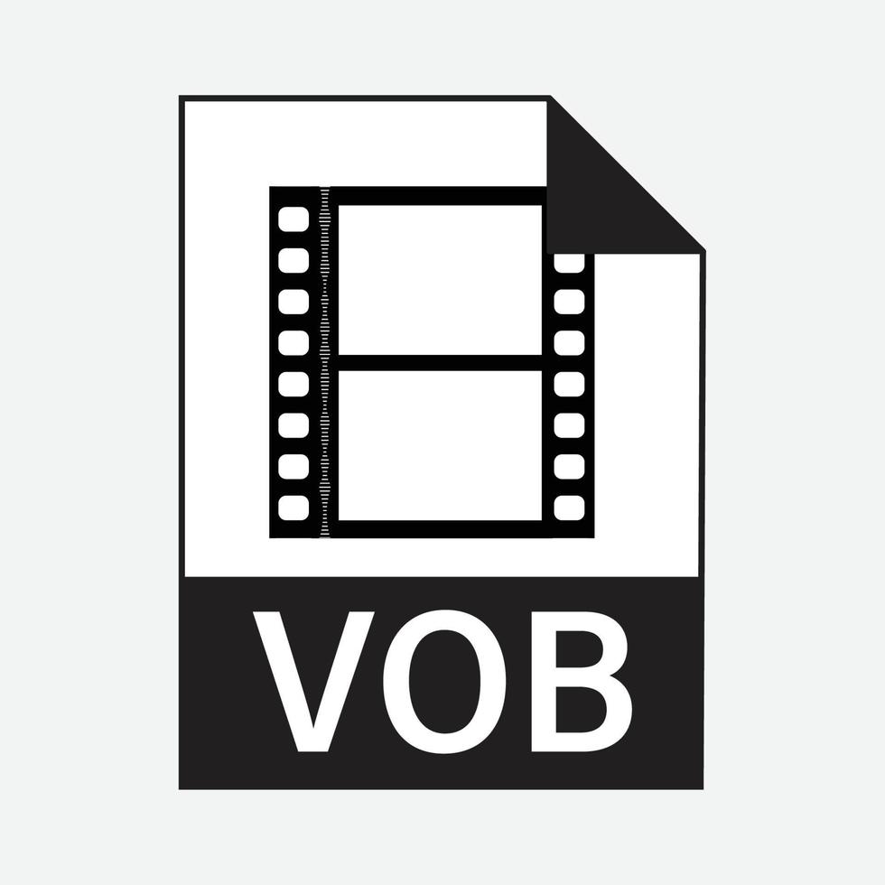 VOB File Formats Icon Vector Free