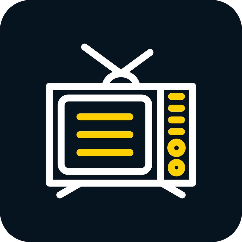 diseño de icono de vector de televisión