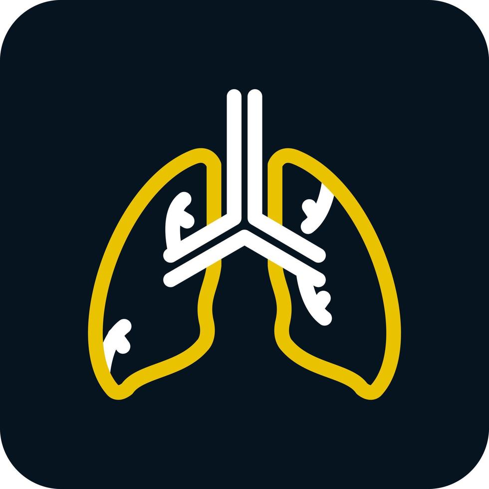 diseño de icono de vector de pulmones