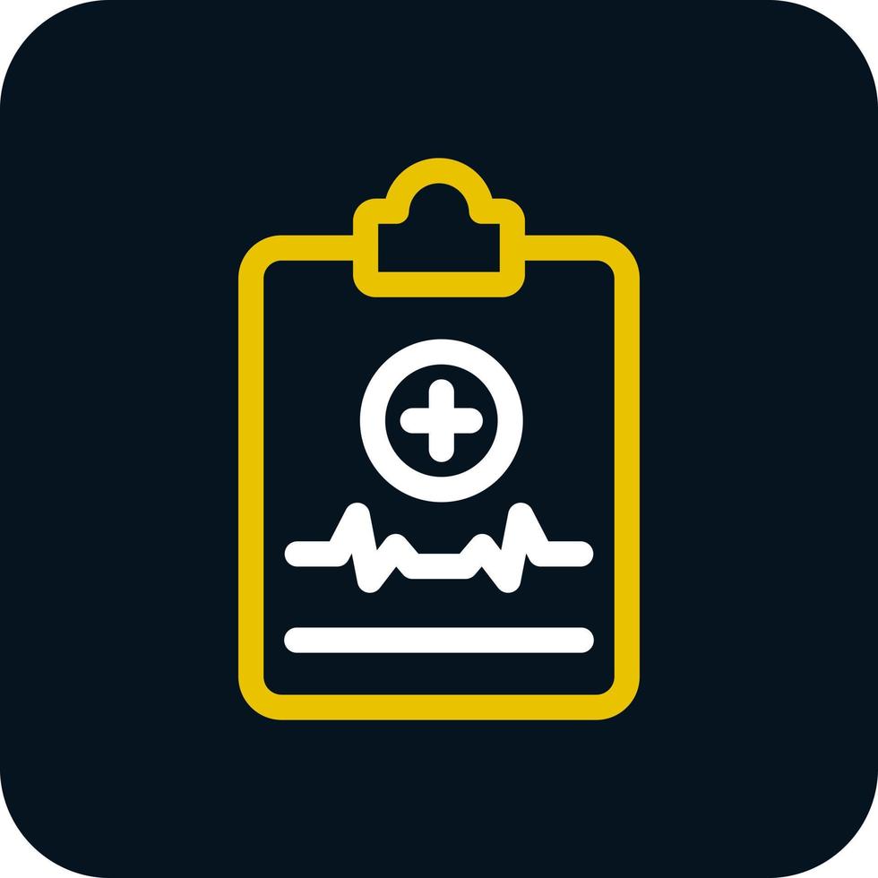 diseño de icono de vector de informe médico