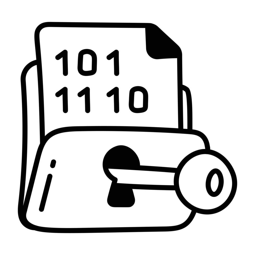 Trendy File Encryption vector