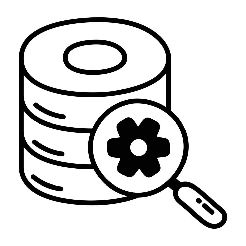 Trendy Database Configuration vector