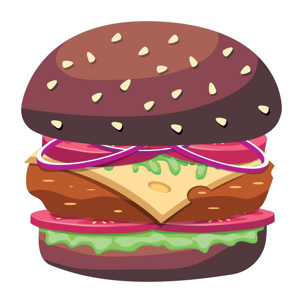 de moda hamburguesa conceptos vector