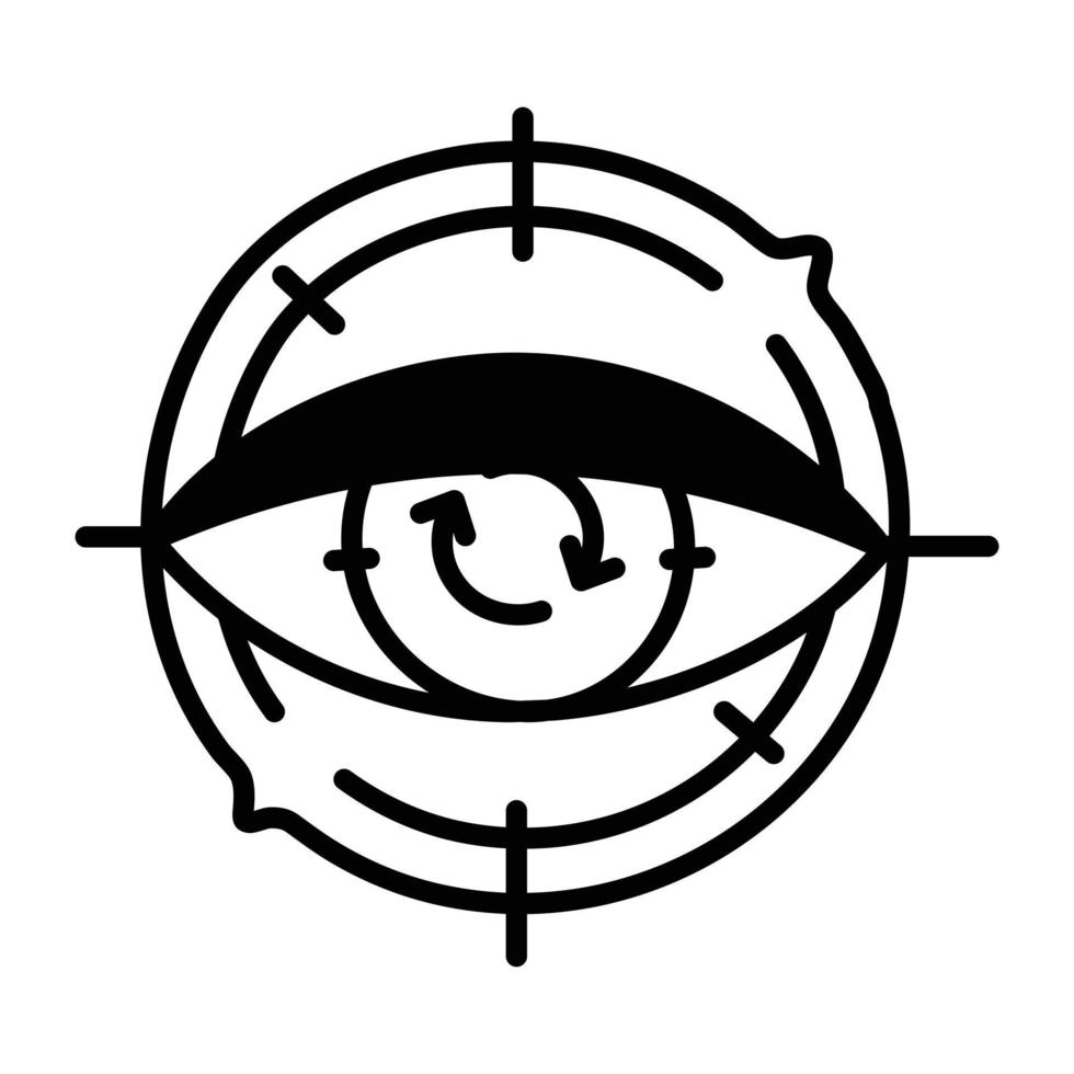 Trendy Vision Recognition vector