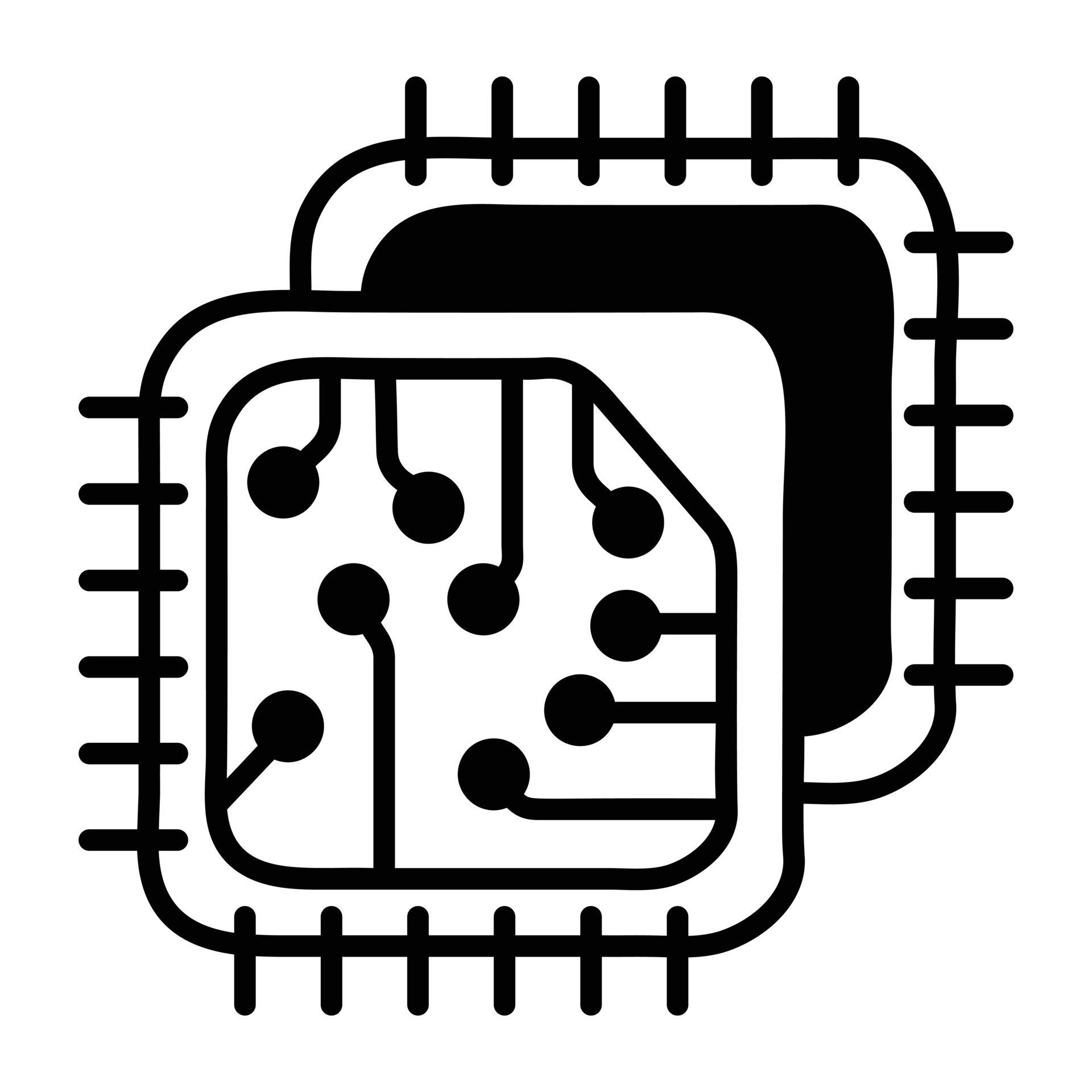 Trendy computer processor 20127668 vector art at vecteezy