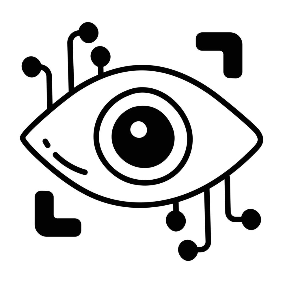 Trendy Eye Scan vector