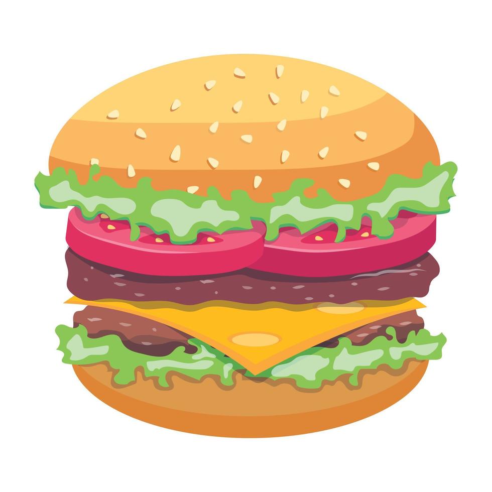 Trendy Hamburger Concepts vector