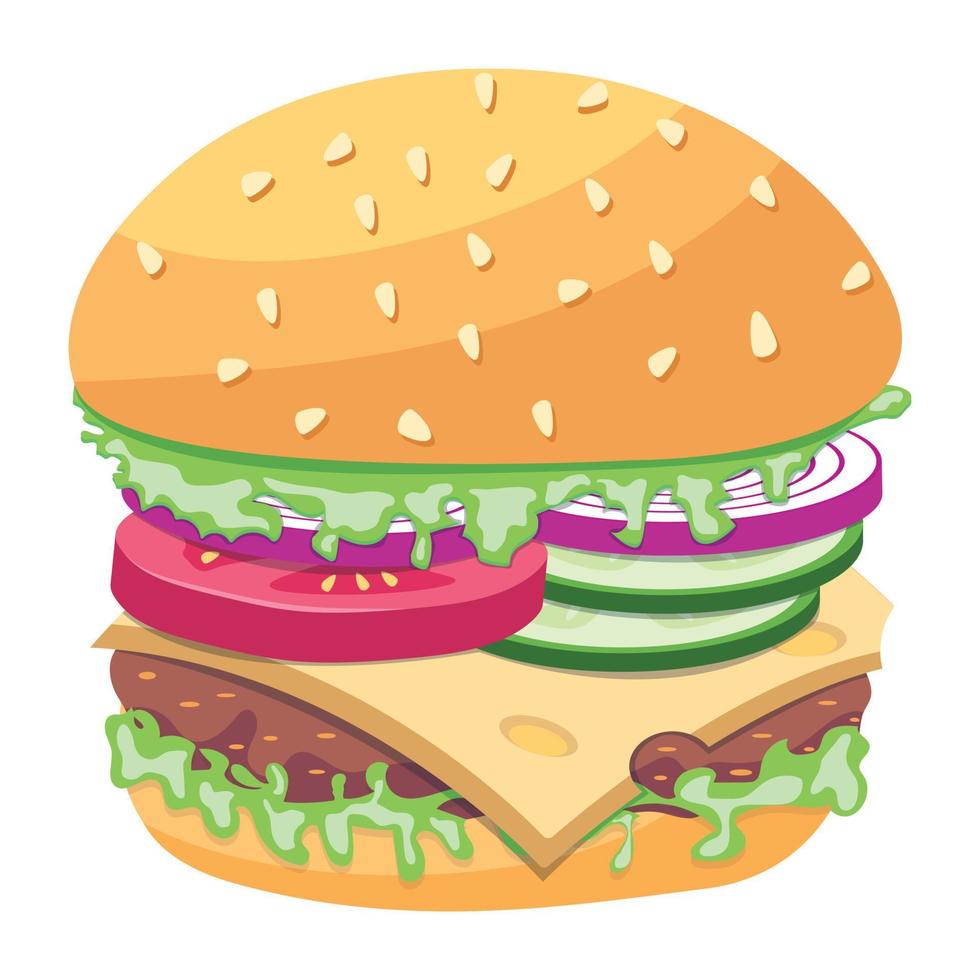 Trendy Burger Concepts vector