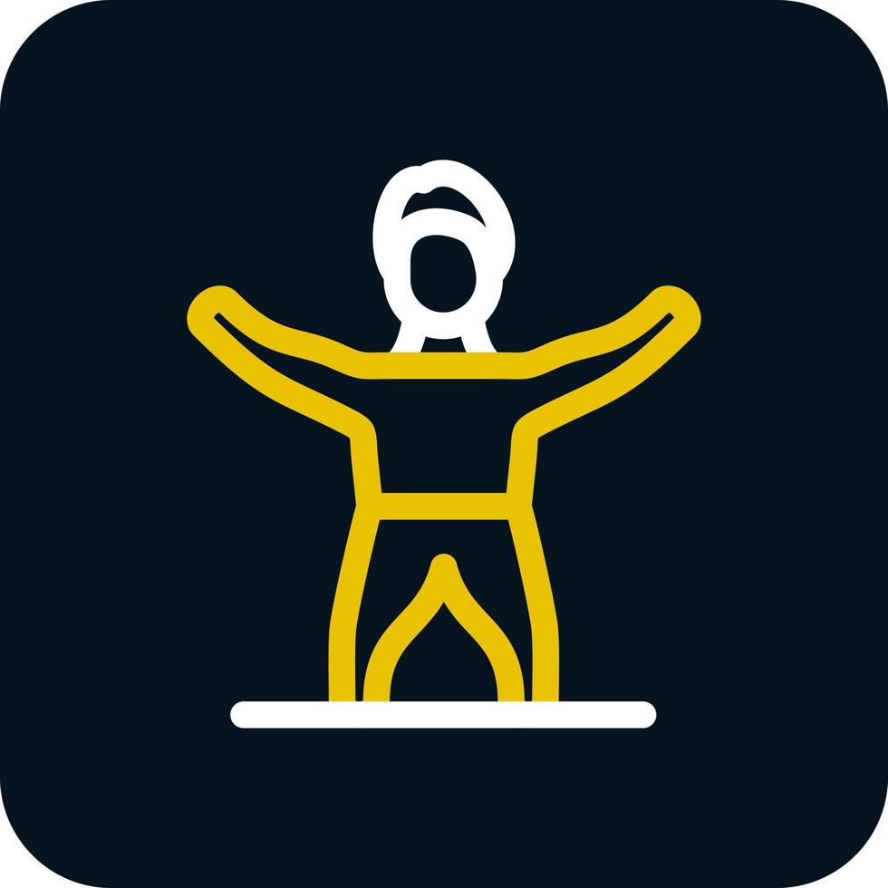 Gym Stretch Vector Icon Design
