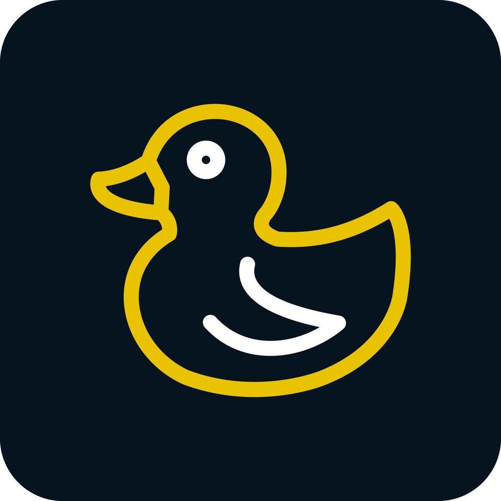 Rubber Duck Vector Icon Design