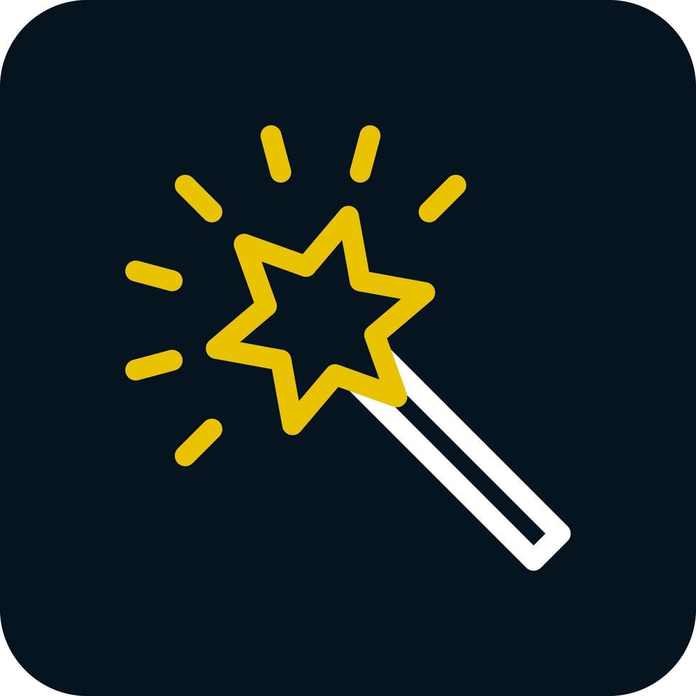 Magic Stick Vector Icon Design