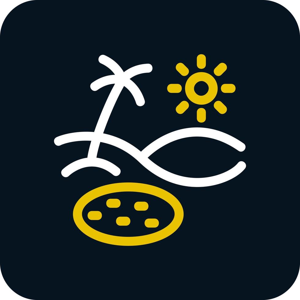 Oasis Vector Icon Design