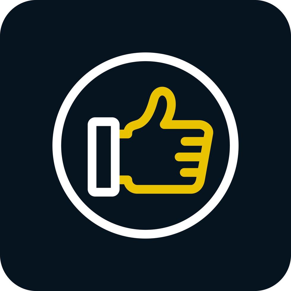 Thumbs Up Vector Icon Design