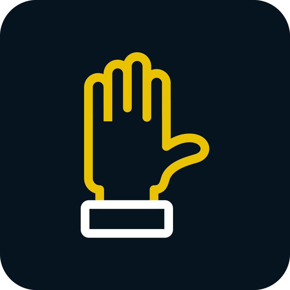 Raise Hand Vector Icon Design