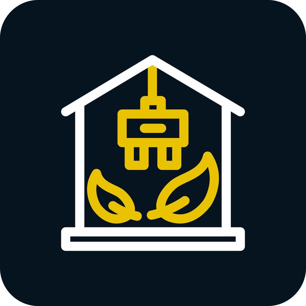 Eco Solar Home Vector Icon Design