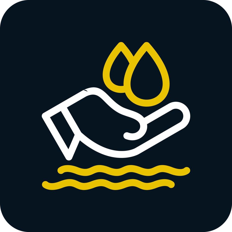Save Water Vector Icon Design