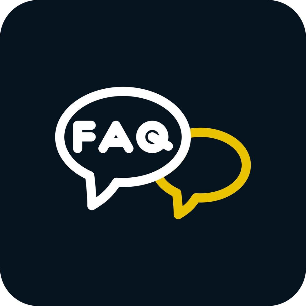 FAQ Vector Icon Design