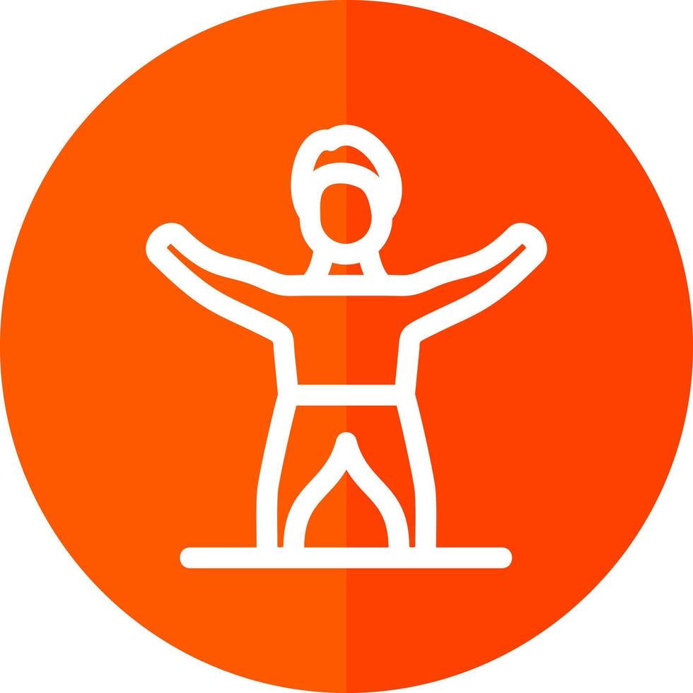 diseño de icono de vector de estiramiento de gimnasio