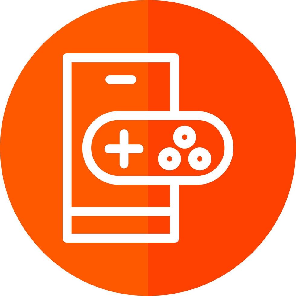 Mobile Gaming Vector Icon Design