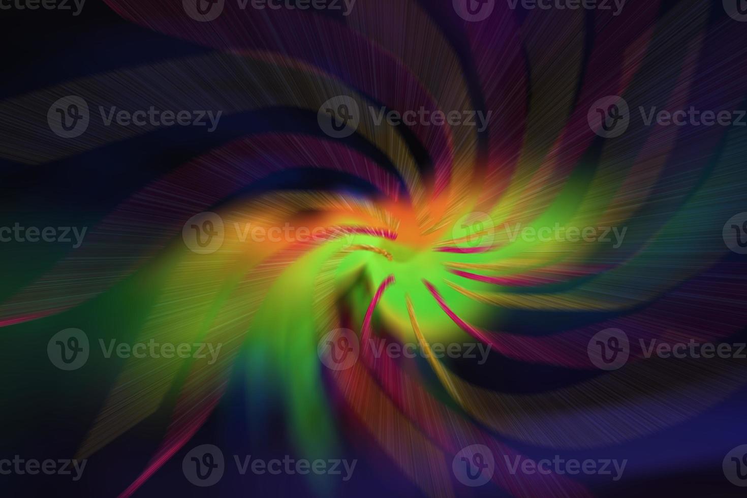 Multicolored background of color rays swirling in disco style. photo
